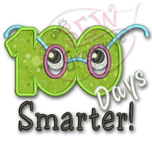 100 Days Smarter Applique Design