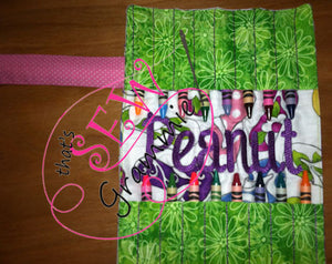 In the Hoop 16 Crayon Roll (requires large hoop)