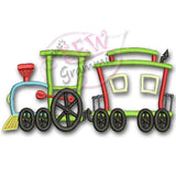 Choo Choo 2 Car Train Applique Design