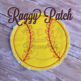 Girlie Softball Applique Design