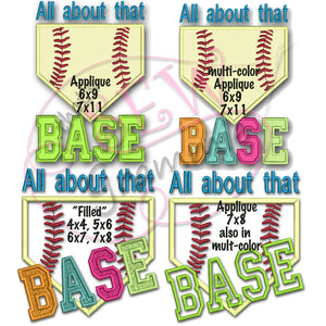 All About Base BLOCK Lettering Applique Set