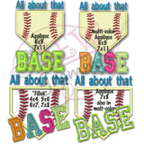 All About Base BLOCK Lettering Applique Set