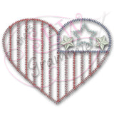 American Love Applique Design