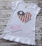 American Love Applique Design