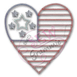 American Love TWO Applique Design