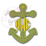 Split Anchor TWO Applique Design