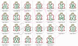 Angel Alpha Applique Set A-Z