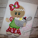 Baking Ginger w Supplies Applique Design