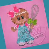 Baking Ginger w Whisk Applique Design