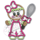 Baking Ginger w Whisk Applique Design