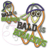 Bald is Bodacious Cancer Awareness Applique