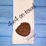Baseball Glove Applique Design