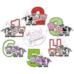 Barnyard Birthday Applique FULL SET 1-6