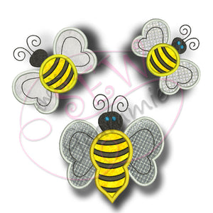 Bumble Bee Applique Design