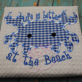 Baby Crab Applique Design