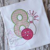 Bowling Number Applique Full Set 3-9