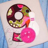Bowling #9 Applique Design