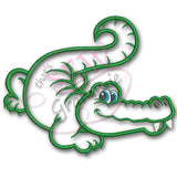 Alligator Gator Boy Bucky Applique Design