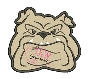Bulldog Boy Appliqu̩e Design