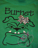 Bulldog Face Embroidery design