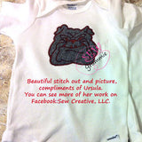 Bulldog Boy Applique Design