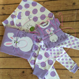 Bunny Front & Back Applique Design