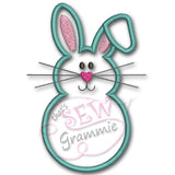 Bunny Front & Back Applique Design