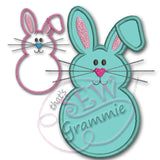 Bunny Front & Back Applique Design