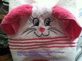 Bunny Faces Embroidery Design for Towels - 6x10 ONLY