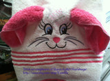 Bunny Faces Embroidery Design for Towels - 6x10 ONLY