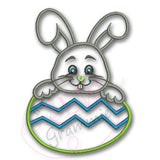 Bunny Boy w Easter Egg Applique Design