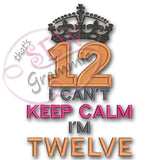 Can't KEEP CALM Applique Design SET 1-13