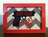Keep Calm Carry One Applique Design