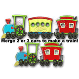 Choo Choo Train Applique Design Full Set