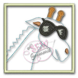 Cool Giraffe Applique Design