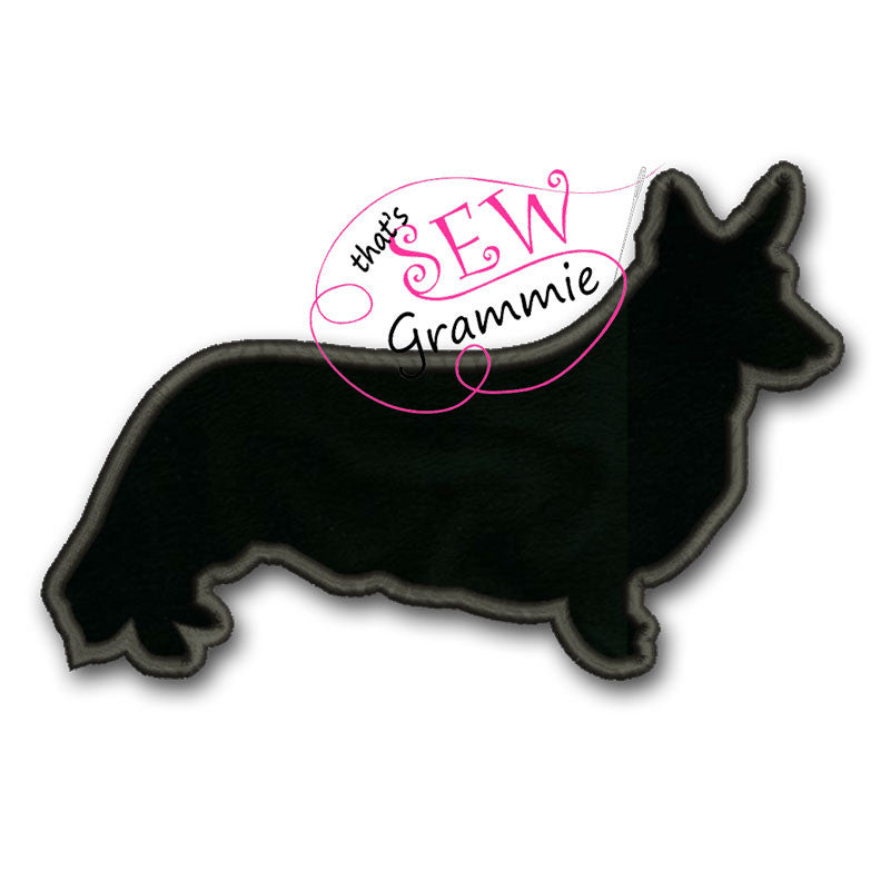 Corgi CWC Silhouette Applique Design