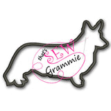 Corgi CWC Silhouette Applique Design