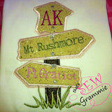 Cross Roads THREE Applique Design