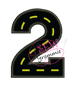 Cruisin' Number TWO Applique Design