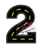 Cruisin' Numbers 1 thru 6 Applique Design SET