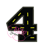 Cruisin' Numbers 1 thru 6 Applique Design SET