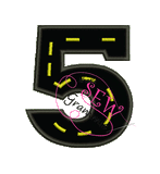 Cruisin' Numbers 1 thru 6 Applique Design SET