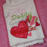 Daddy is My Valentine Applique Design