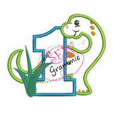 Dino Birthday Applique Complete Design SET