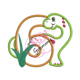 Dino Birthday Applique Complete Design SET