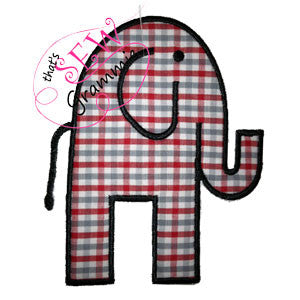 Elephant Applique Design