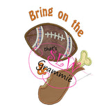 Football and Turkey Applique Design