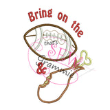 Football and Turkey Applique Design