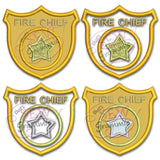Fire Badge Applique Design