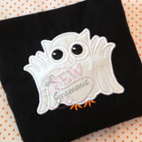 Ghost Owl Applique Design